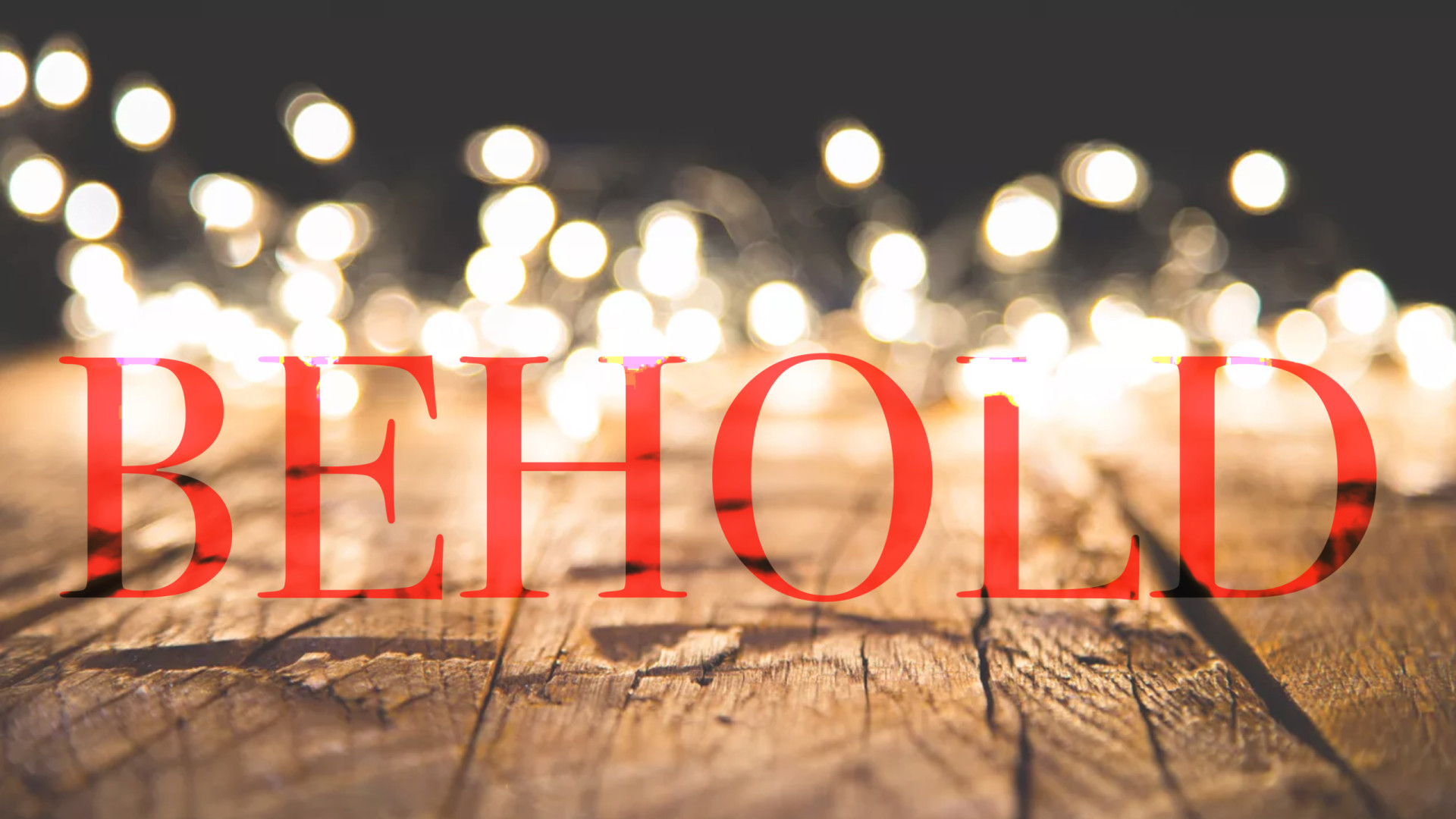 sermon image for Behold (Pastor Chris Mauk)